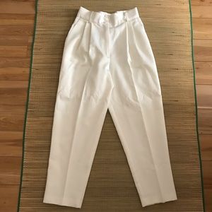 Vintage White Gabardine Pants